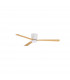 Dell Ceiling Fan Aluminium Wood & Matt White 3ABS Wood Blades-4