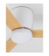 Dell Ceiling Fan Aluminium Wood & Matt White 3ABS Wood Blades-8