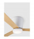 Dell Ceiling Fan Aluminium Wood & Matt White 3ABS Wood Blades-9