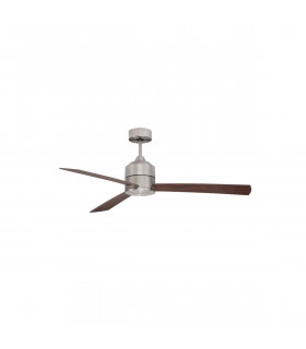 Axel Ceiling Fan Stainless Aluminium Teak Walnut Plywood-1
