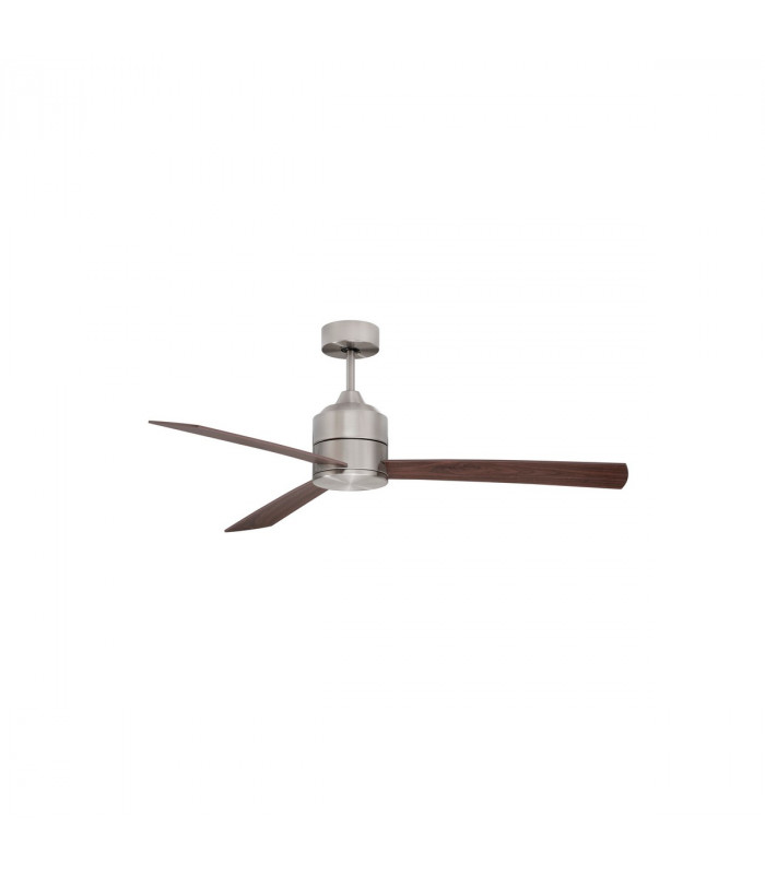 Axel Ceiling Fan Stainless Aluminium Teak Walnut Plywood-1