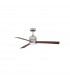 Axel Ceiling Fan Stainless Aluminium Teak Walnut Plywood-3
