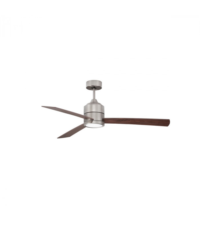 Axel Ceiling Fan Stainless Aluminium Teak Walnut Plywood-3