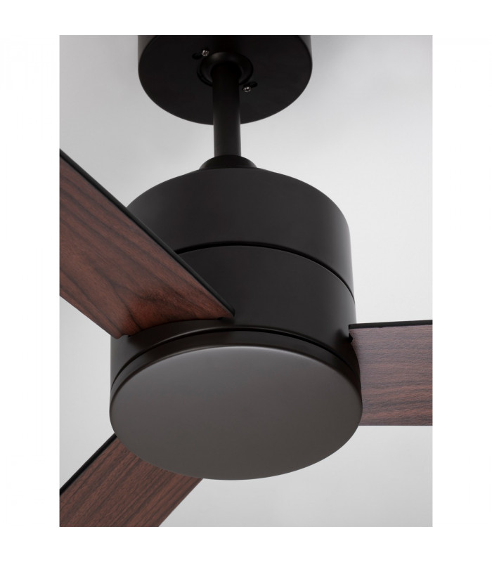 Axel Ceiling Fan Black Aluminium Black Walnut Plywood-4