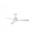 Axel Ceiling Fan White Aluminium White Oak Plywood-1