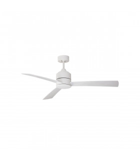 Axel Ceiling Fan White Aluminium White Oak Plywood-1