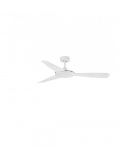 Blaire Ceiling Fan Aluminium Matt White Glass 3ABS White Blades-1