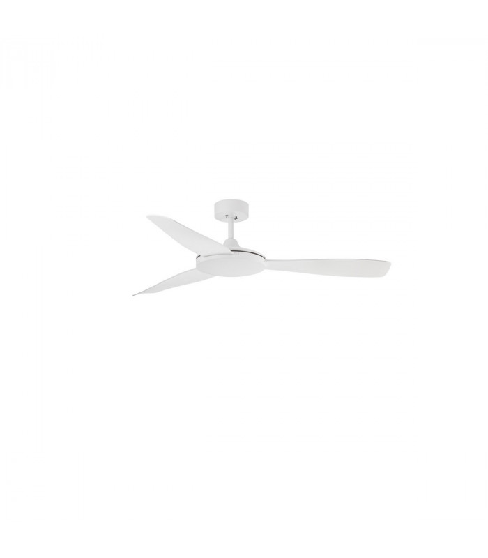 Blaire Ceiling Fan Aluminium Matt White Glass 3ABS White Blades-1