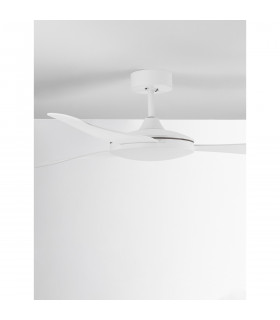 Blaire Ceiling Fan Aluminium Matt White Glass 3ABS White Blades-2