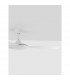 Blaire Ceiling Fan Aluminium Matt White Glass 3ABS White Blades-4