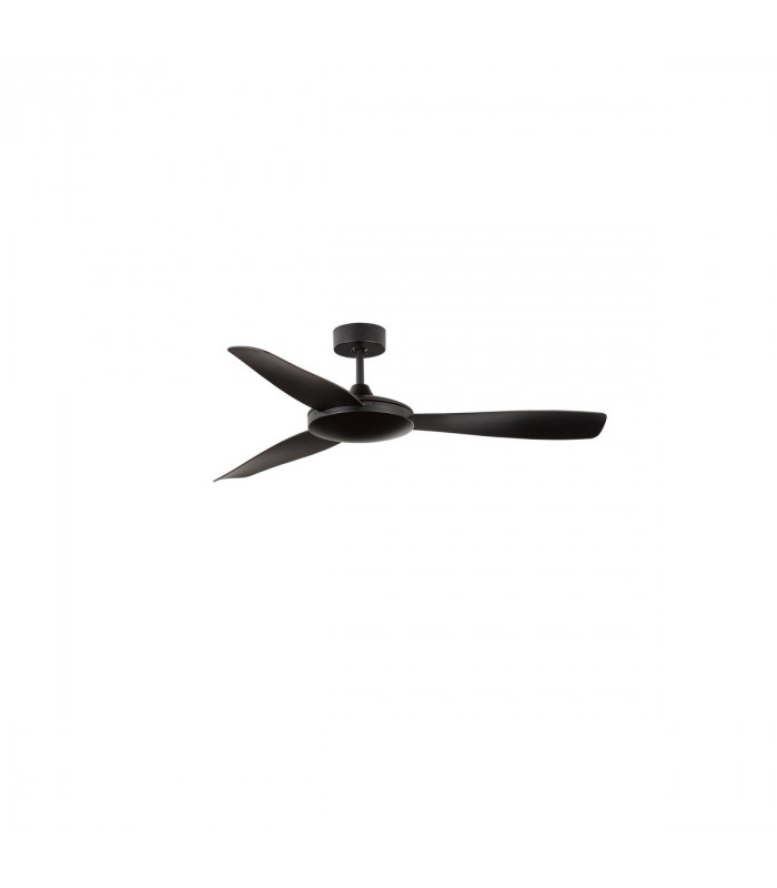 Blaire Ceiling Fan Aluminium Matt Black Glass 3ABS Black Blades-1