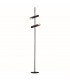 Cylinder 2 Light Floor Lamp Black & Gold-1