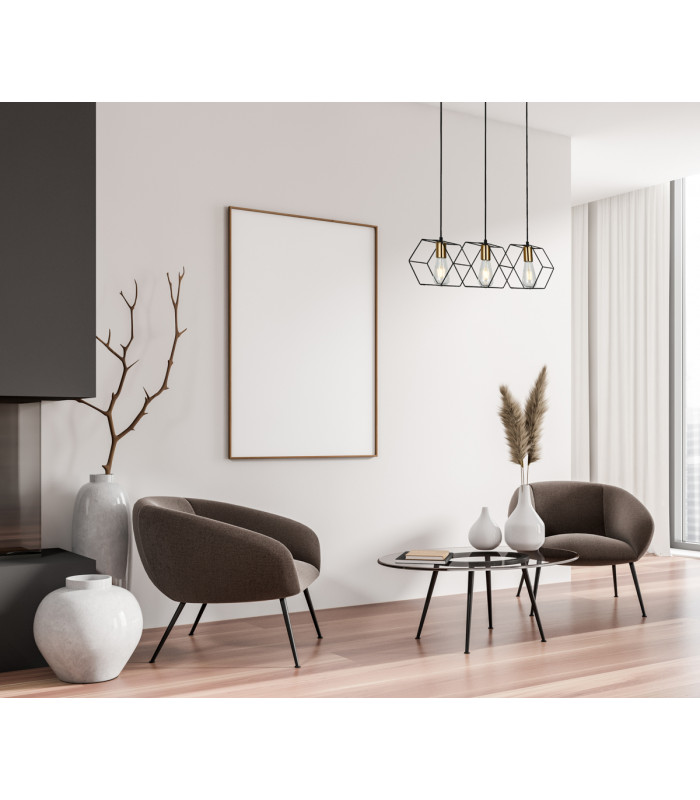 Aina Modern 3 Light Bar Pendant Ceiling Light E27-3