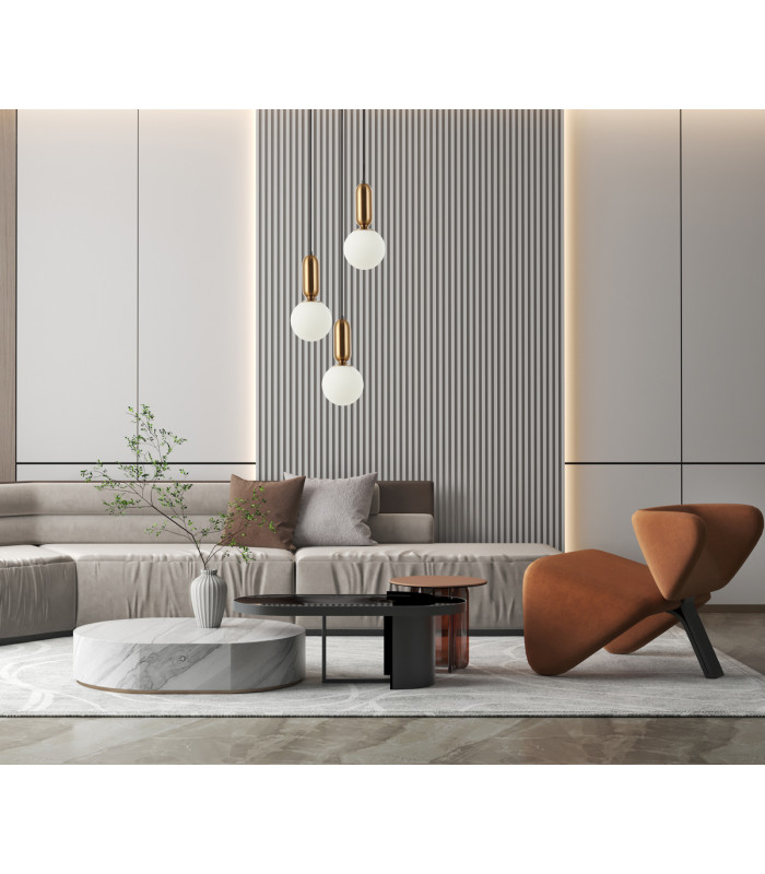 Aldeva Modern 3 Light Cluster Pendant Ceiling Light E27-3