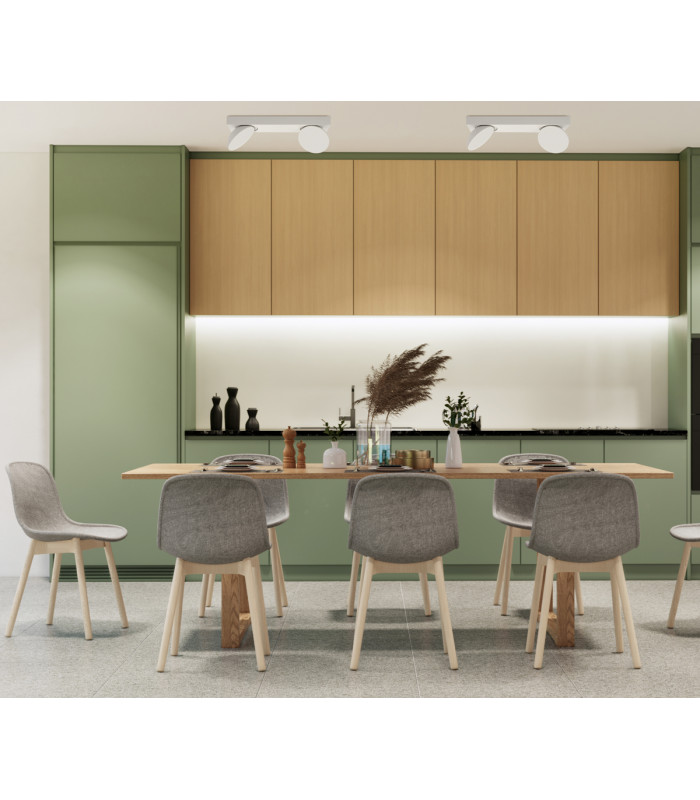 Castelio Modern Twin Ceiling Spotlight LED 4000K-3