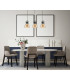 Darlena Industrial Retro 3 Light Bar Pendant Ceiling Light E27-3