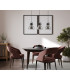 Darlena Industrial Retro 3 Light Bar Pendant Ceiling Light E27-3
