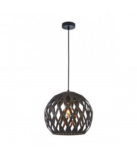 Hilo Modern 1 Light Wire Frame Pendant Ceiling Light E27-1