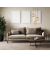 Hilo Modern 3 Light Cluster Pendant Ceiling Light E27-3