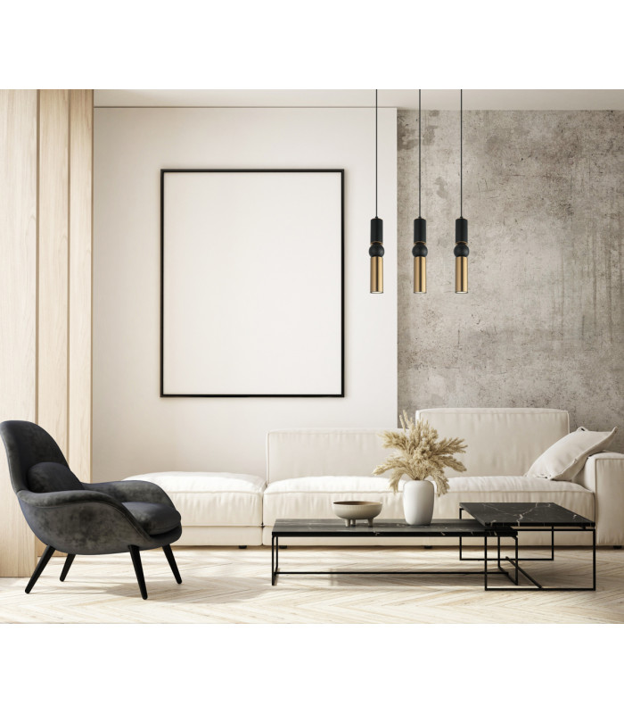 Isidora Modern 3 Light Bar Pendant Ceiling Light GU10-3
