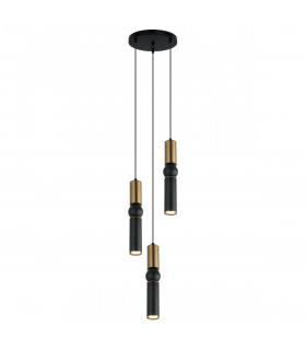 Isidora Modern 3 Light Cluster Pendant Ceiling Light GU10-2