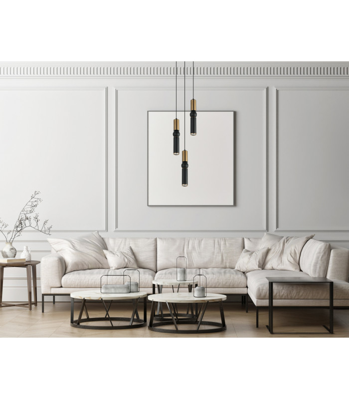 Isidora Modern 3 Light Cluster Pendant Ceiling Light GU10-3