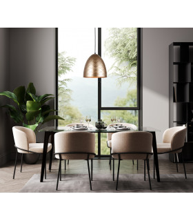 Leilani Modern 1 Light Dome Pendant Ceiling Light E27-3
