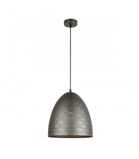 Leilani Modern 1 Light Dome Pendant Ceiling Light E27-1