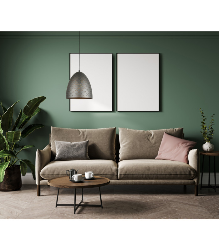 Leilani Modern 1 Light Dome Pendant Ceiling Light E27-3