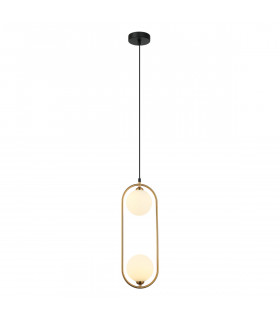 Lupus Modern 2 Light Globe Pendant Ceiling Light G9-1