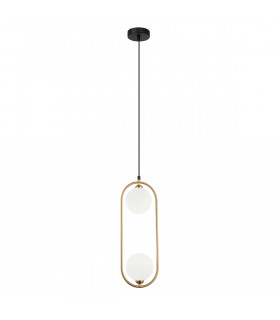 Lupus Modern 2 Light Globe Pendant Ceiling Light G9-2