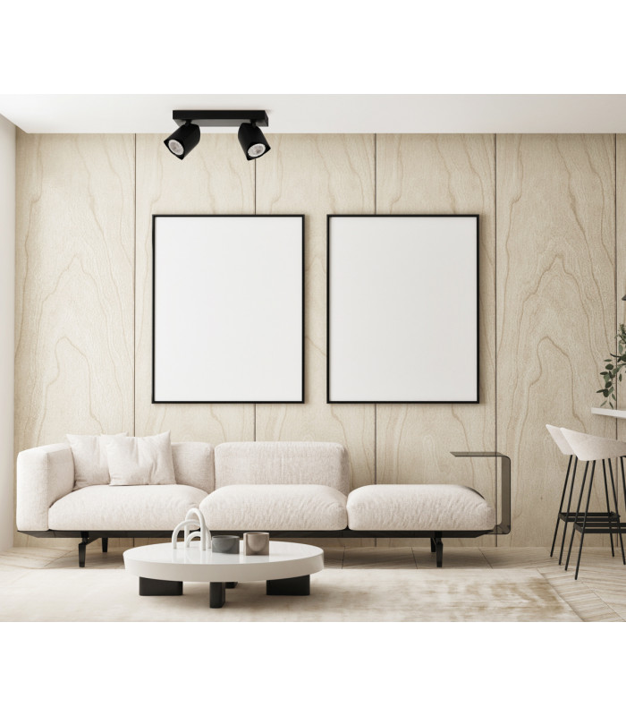 Merusa Modern Twin Ceiling Spotlight GU10-3