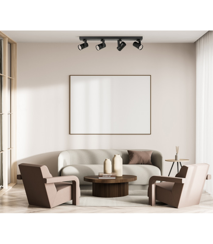Spiela Modern Ceiling Spotlight Bar GU10-3