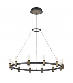 Alamo Industrial Retro Integrated LED Pendant Ceiling Light 3000K-1