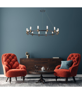 Alamo Industrial Retro Integrated LED Pendant Ceiling Light 3000K-3