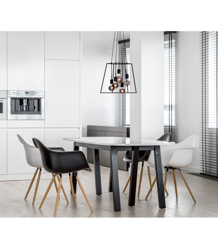 Almodovi Industrial Retro 6 Light Cluster Pendant Ceiling Light E27-3