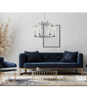 Aspen Classic 6 Light Multi Arm Pendant Ceiling Light E14-3