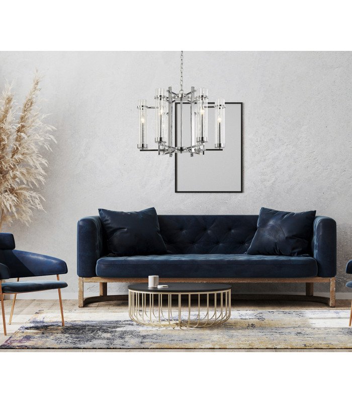 Aspen Classic 6 Light Multi Arm Pendant Ceiling Light E14-3