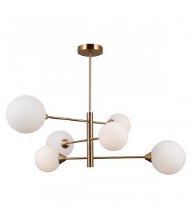 Evora Modern 6 Light Multi Arm Semi Flush Ceiling Lamp G9-2