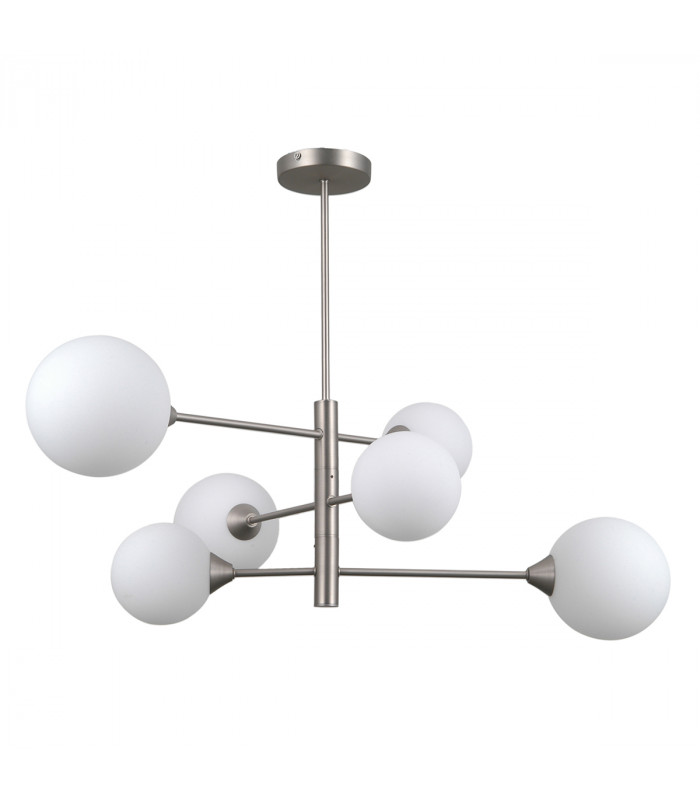 Evora Modern 6 Light Multi Arm Semi Flush Ceiling Lamp G9-1