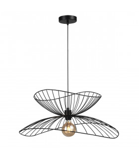 Galia Modern 1 Light Wire Frame Pendant Ceiling Light E27-1