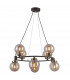 Galvez Industrial Retro 8 Light Globe Pendant Ceiling Light E14-2