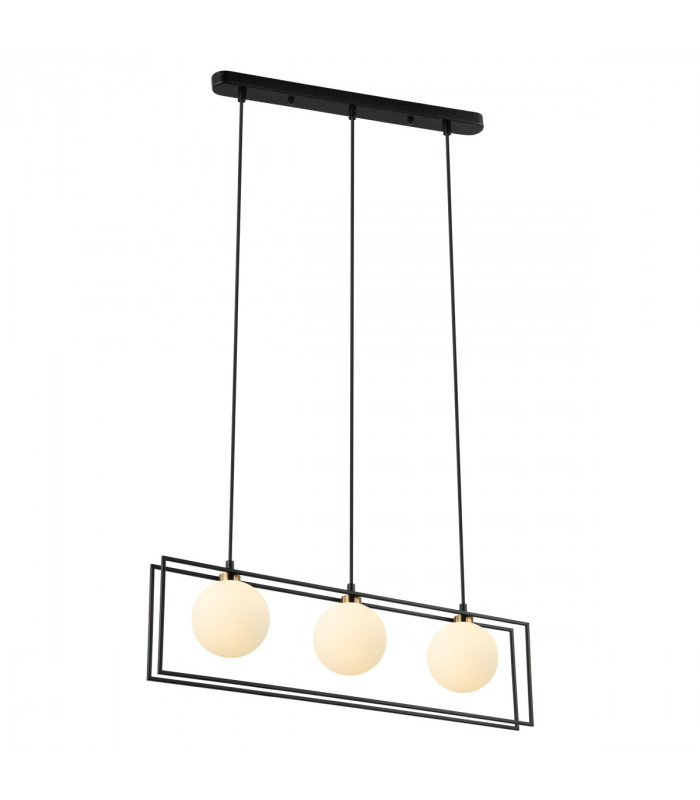 Grosetta Modern 3 Light Globe Pendant Ceiling Light G9-2
