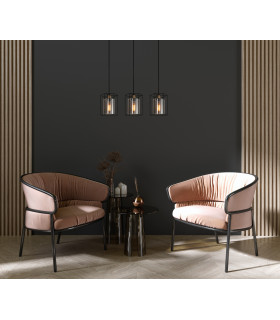 Kalula Industrial Retro 3 Light Bar Pendant Ceiling Light E27-3