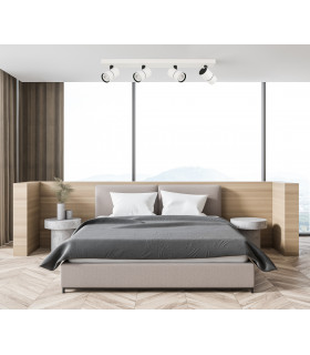 Laconi Modern 4 Light Ceiling Spotlight Bar GU10-3