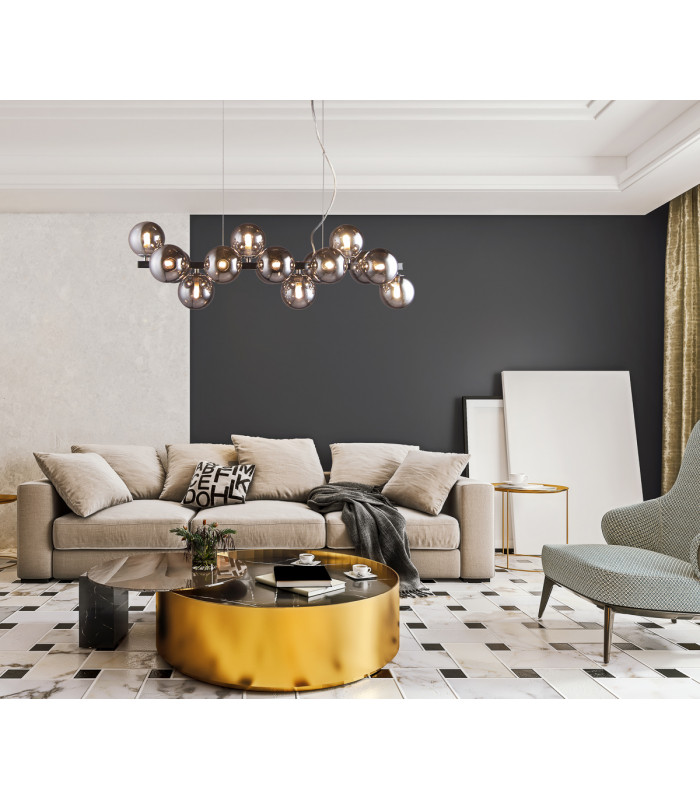 Marbelio Modern 16 Light Globe Pendant Ceiling Light G9-3