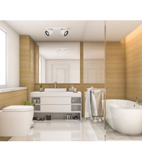 Nuora Modern 2 Light Twin Ceiling Spotlight GU10-3