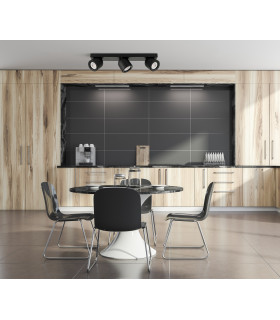 Nuora Modern 3 Light Ceiling Spotlight Bar GU10-3