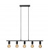 Odivela Industrial Retro 5 Light Bar Pendant Ceiling Light E27-1