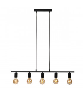 Odivela Industrial Retro 5 Light Bar Pendant Ceiling Light E27-1
